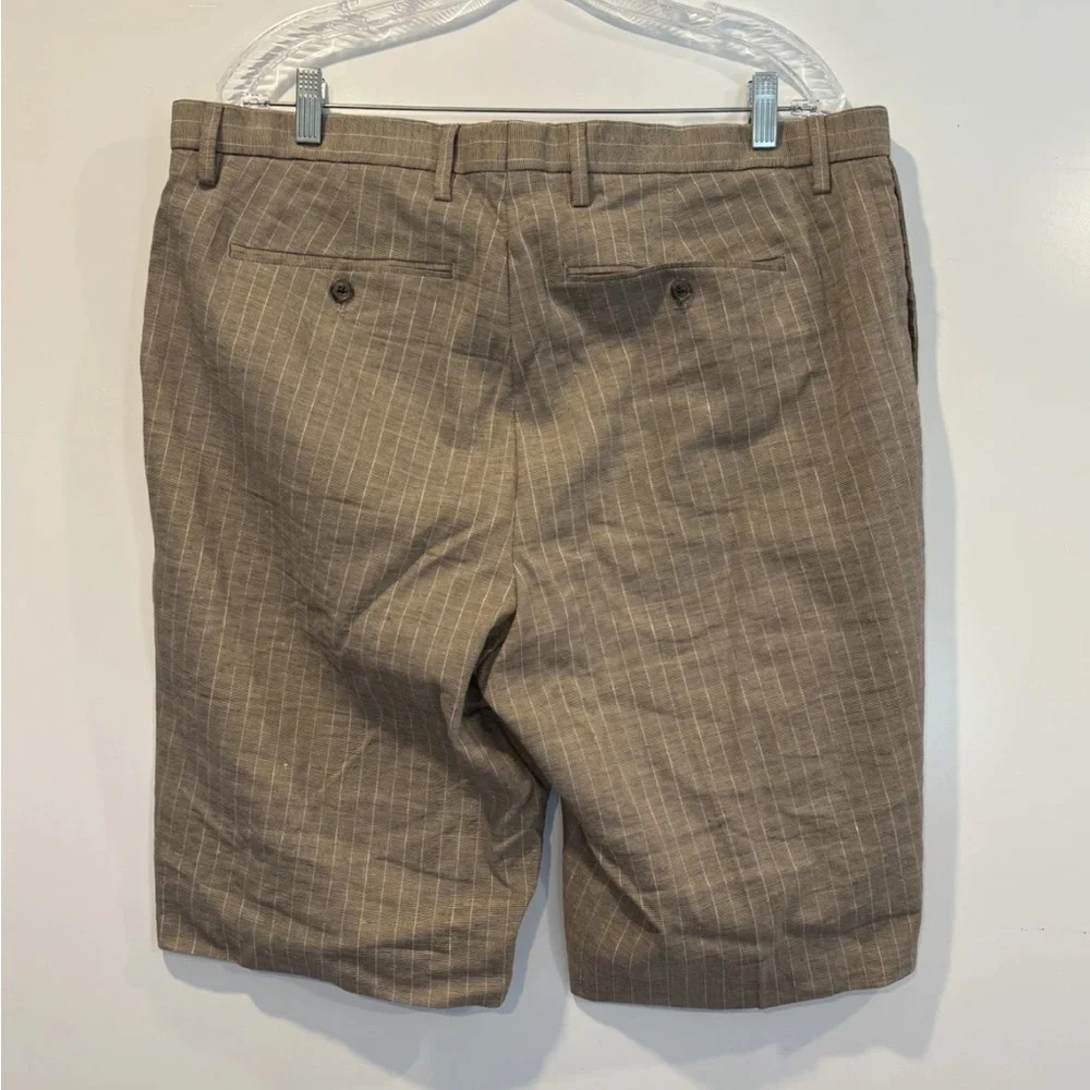 Banana Republic‎ Brown Striped Linen Blend 11